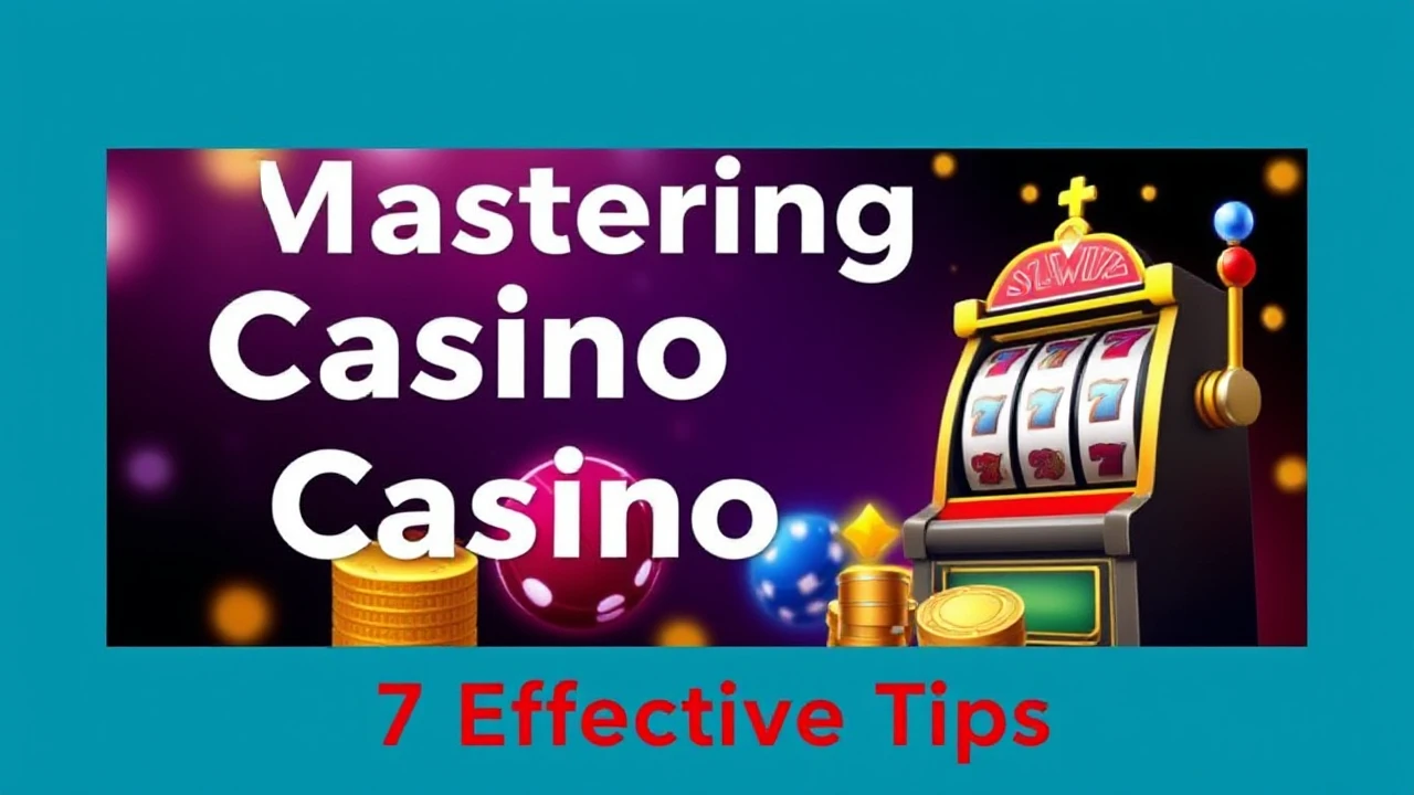 Mastering Casino Slots: 7 Effective Tips